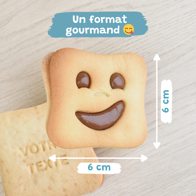La Box Biscuit Fourré personnalisable 2 lignes