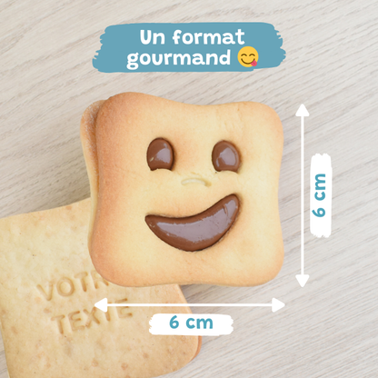 La Box Biscuit Fourré personnalisable 2 lignes
